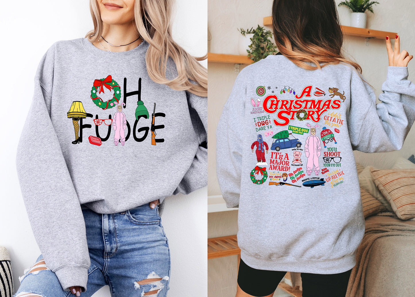 "Oh Fudge" Crewneck Sweatshirt