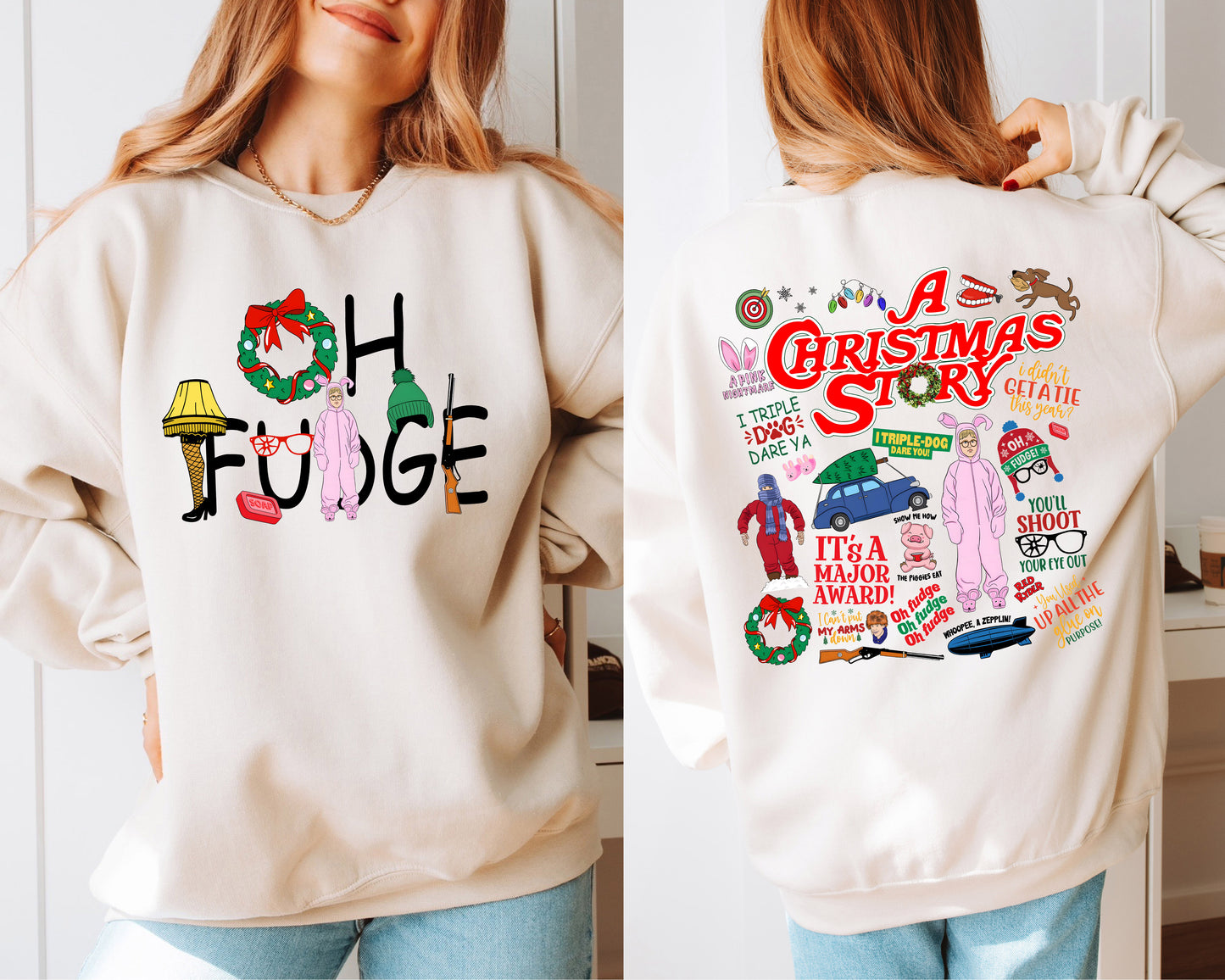 "Oh Fudge" Crewneck Sweatshirt