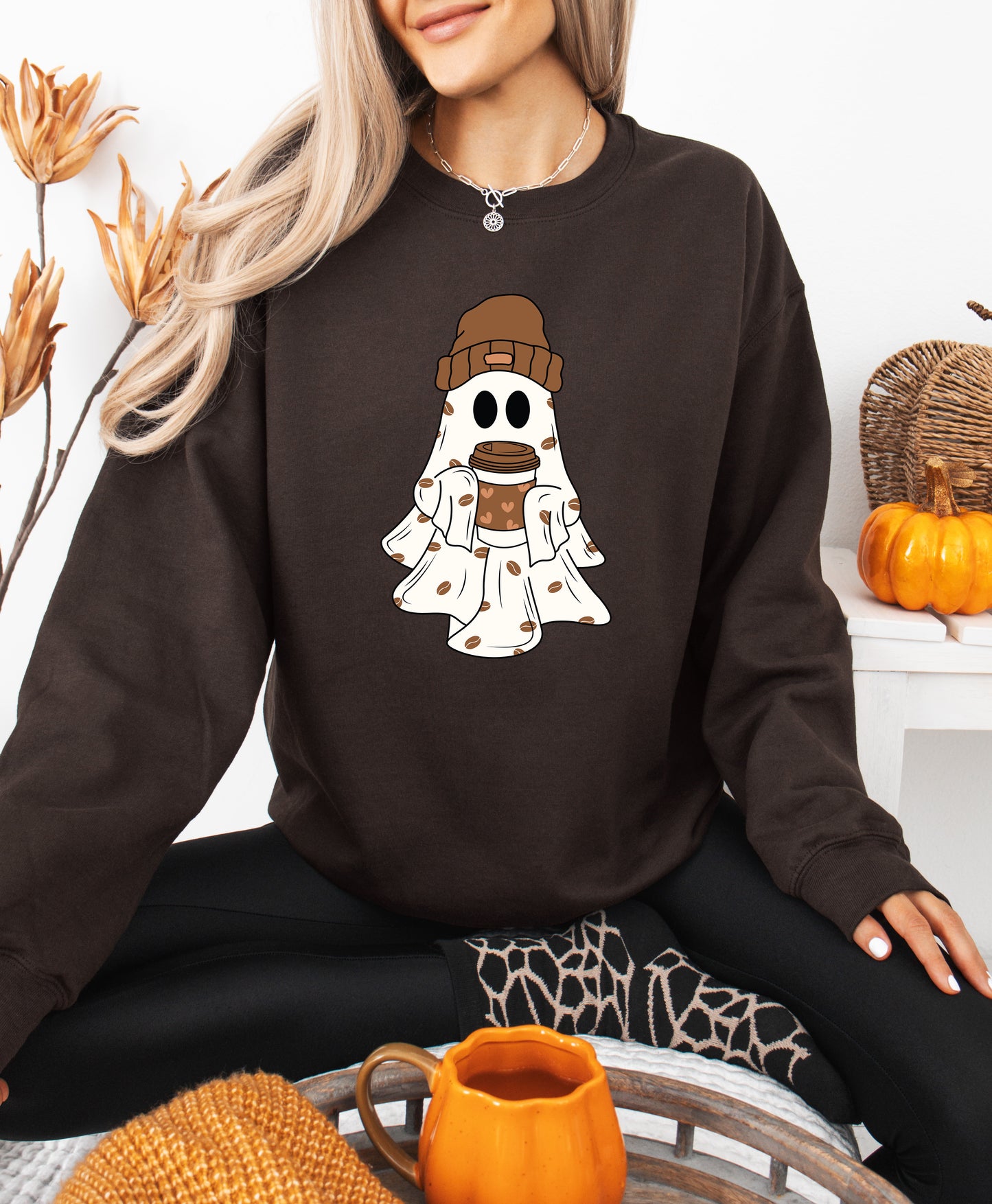 Coffee Ghost Crewneck Sweatshirt