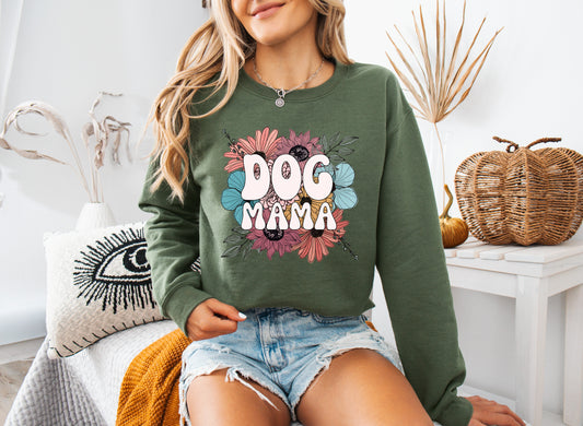 Dog Mama Crewneck Sweatshirt