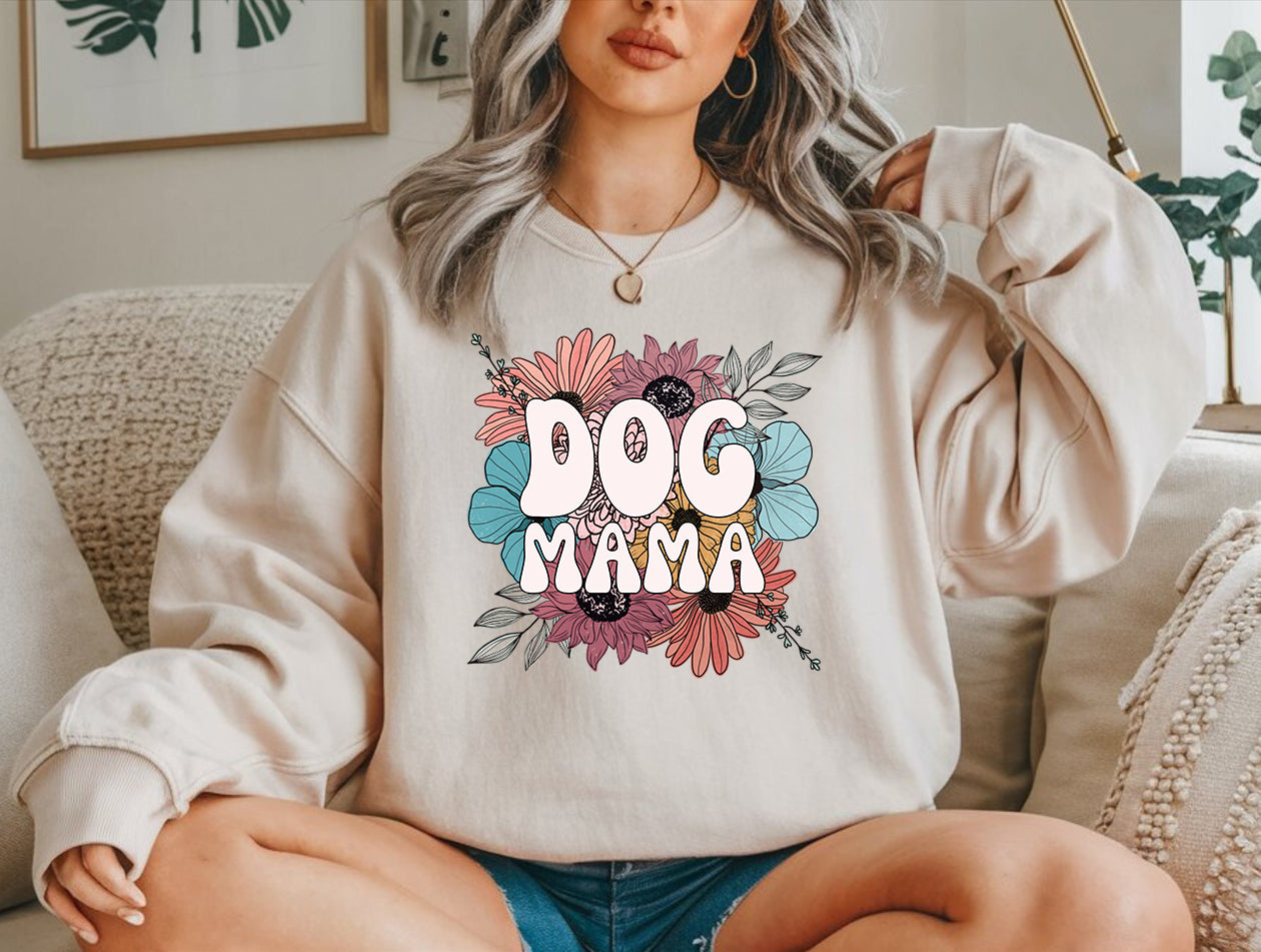 Dog Mama Crewneck Sweatshirt