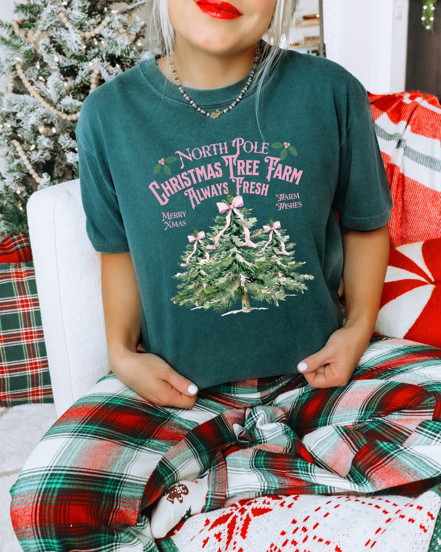 North Pole Christmas Tree Farm T-Shirt