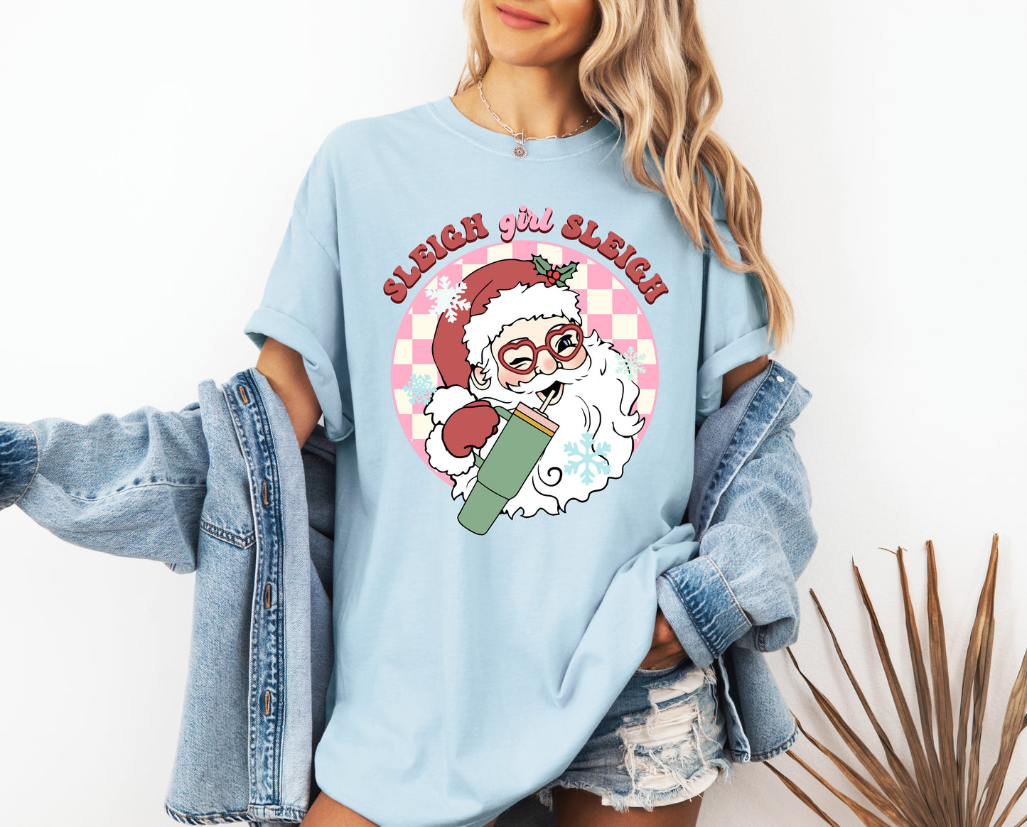 "Sleigh Girl Sleigh" Santa T-Shirt