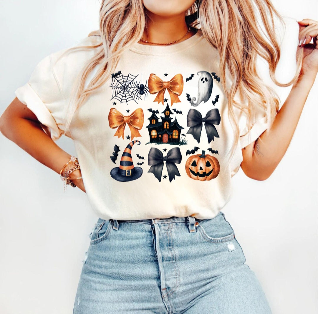 Halloween Coquette Bow T-Shirt