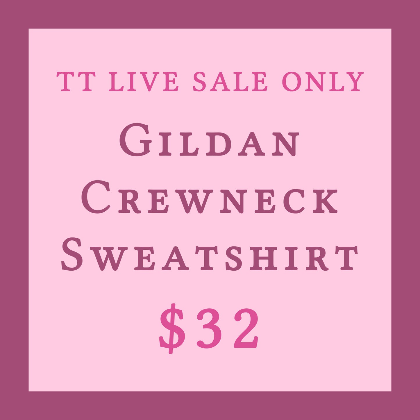 Gildan Crewneck Sweatshirt LIVE