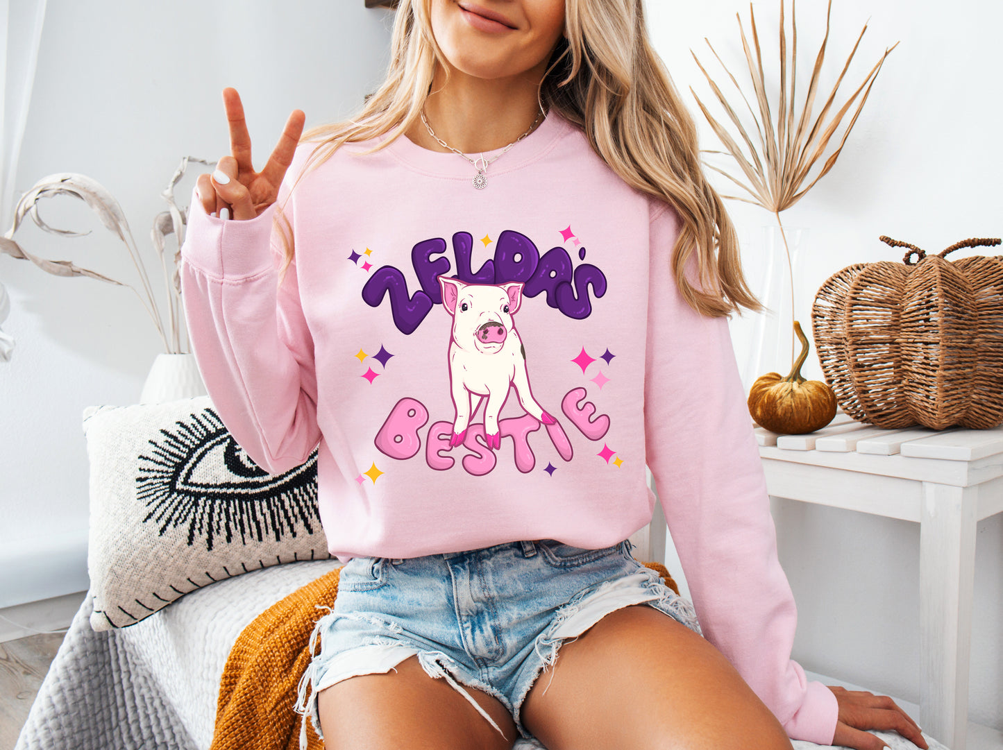 Zelda's Bestie Crewneck Sweatshirt